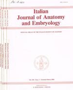 Italian Journal of anatomy and embryology. Vol.106, 2001. 4voll