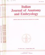 Italian Journal of anatomy and embryology. Vol.100, 1995. 4voll