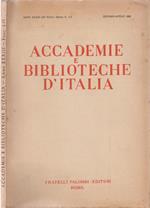 Accademie e Biblioteche d' Italia. Anno XXXIII n. 1 - 2