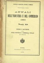 Annali dell'industria e del commercio 1880, Num.19. Notizie e documenti sulle scuole industriali e commerciali popolari in Italia