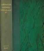 The american journal of philology. Vol XLVII, 1926