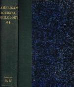 The American journal of philology. Vol.LIV, 1933