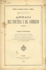 Annali dell'industria e del commercio 1882. Notizie e statistiche