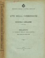 Atti della commissione di statistica e legislazione. Relazioni e verbali delle discussioni della sessione del febbraio 1913