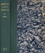 American journal of philology. Founded by B.L Gildersleeve. Vol.LXXXVII, 1966