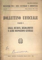 Bollettino Ufficiale Parte I