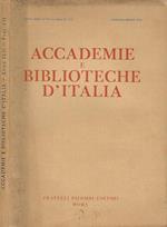 Accademie e Biblioteche D'Italia, anno XLII, nuova serie, n. 1 - 2, gennaio - aprile 1974