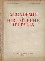 Accademie e Biblioteche D'Italia, anno XXIX, nuova serie, n. 5, settembre - ottobre 1961
