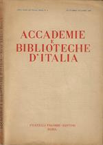 Accademie e Biblioteche D'Italia, anno XXXI, nuova serie, n. 5, settembre - ottobre 1963