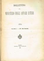 Bollettino del ministero degli affari esteri 1889. Parte amministrativa 2voll