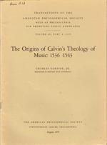 The Origins of Calvin's Theology of Music: 1536-1543