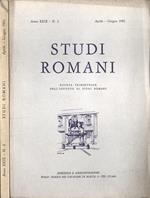 Studi romani Anno XXIX, n. 2