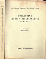 Bollettino Storico - Bibliografico Subalpino. Anno LXXXIII 1985