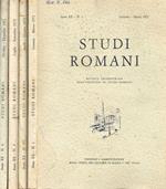 Studi Romani. Rivista trimestrale dell'istituto nazionale di studi romani. Anno 1972, 4voll