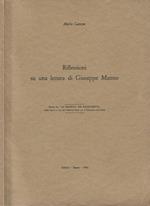 Riflessioni su una lettera di Giuseppe Manno