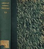 American journal of philology. Vol.LXXIII, 1952