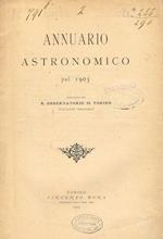 Annuario astronomico pel 1905 pubblicato dal R.osservatorio di Torino (Palazzo Madama)