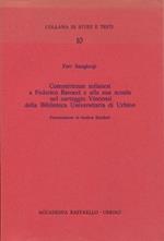 Committenze milanesi a Federico Barocci e alla sua scuola nel carteggio Vincenzi della Biblioteca Universitaria di Urbino