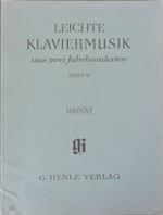 Leichte Klaviermusik aus zwei Jahrunderten. Band II. Fingeratz von Hans Martin Theo