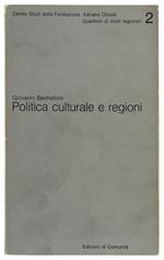 POLITICA CULTURALE E REGIONI