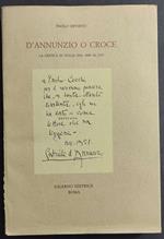 D'annunzio o Croce