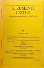 Strumenti critici 35. Febbraio 1978. Rivista quadrimestrale di cultura e critica letteraria