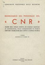 Indirizzario del personale del 