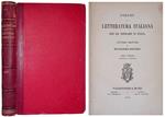 Perchè la letteratura italiana non sia popolare in Italia. Lettere critiche