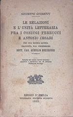 Le relazioni e l'unità letteraria fra i coniugi Ferrucci e Antonio Cesari