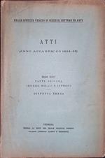 Atti anno accademico 1934-35, tomo XCIV, parte seconda. Scienze morali e lettere. Dispensa terza