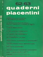 Quaderni piacentini, anno XVI, n. 62 - 63, aprile 1977