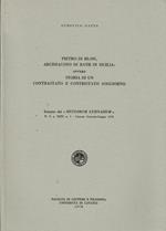 Pietro di Blois, Arcidiacono do Bath in Sicilia: ovvero Storia di un contrastato e contristato soggiorno