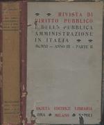 Rivista di Diritto Pubblico e della Pubblica Amministrazione in Italia - 1911, Anno III - Parte II