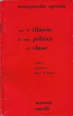 Avanguardia Operaia - Per il rilancio di una politica di classe