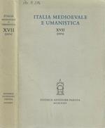 Italia Medioevale e Umanistica Vol XVII 1974