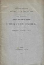 Lettera archeo - etnologica