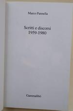 Scritti E Discorsi 1959-1980