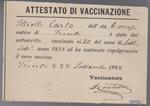 Attestato di vaccinazione