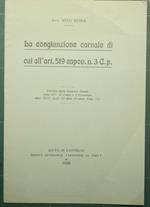 congiunzione carnale di cui all'art. 519 capov. n. 3 C.p