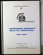 Il referendum abrogativi della XIII legislatura