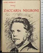 Incontro con Zaccaria Negroni