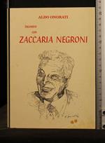 Incontro con Zaccaria Negroni