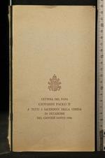 Lettera Del Papa Giovanni Paolo Ii a Tutti I Sacerdoti Della