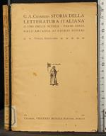 Storia della letteratura Italiana. Parte terza