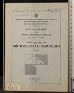 Note illustrative carta geologica d'Italia.Brindisi,Lecce,Maruggio