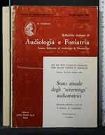 Bollettino Italiano di Audiologia e Foniatria Stato Attuale