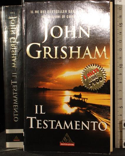 Il testamento - John Grisham - Libro Usato - Mondaori 