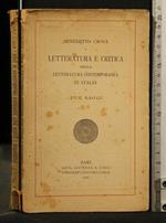 Letteratura e Critica Della Letteratura Contemporanea in Italia