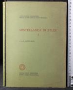 Miscellanea di studi 1