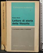 Letture di Storia Della Filosofia. Vol 1